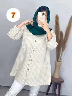مانتو لینن لمه دار کد 5100