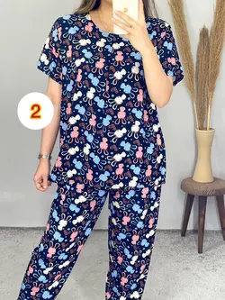 ست بلوز شلوار نخی کد 2088