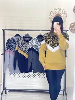 بلوز بافت پلنگی کد 7114