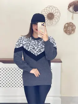 بلوز بافت پلنگی کد 7114