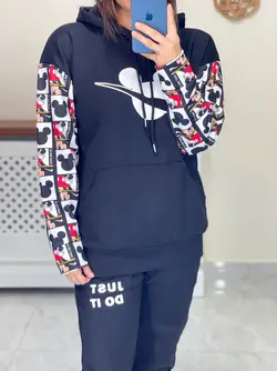 ست  هودی شلوار جاگر تو کرکی کد 2091