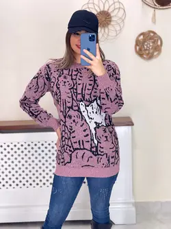 بافت طرح گربه کد 7119