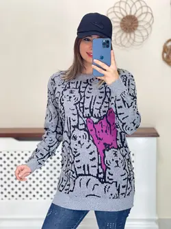 بافت طرح گربه کد 7119