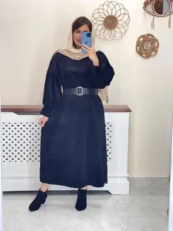 پیراهن مخمل کبریتی کد 4116