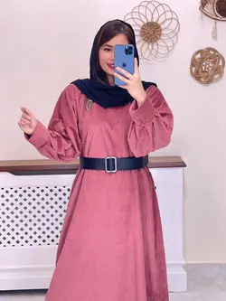 پیراهن مخمل کبریتی کد 4116