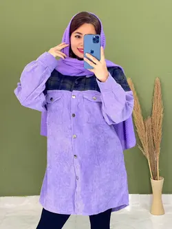 مانتو ترکیبی 2جیب کد 5067