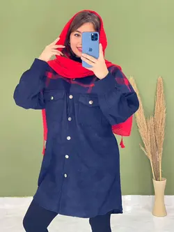 مانتو ترکیبی 2جیب کد 5067