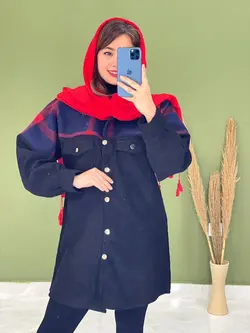 مانتو ترکیبی 2جیب کد 5067