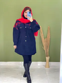 مانتو ترکیبی 2جیب کد 5067