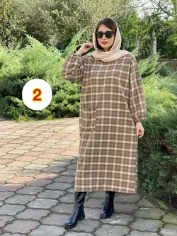 پیراهن پشمی تک جیب کد 4119