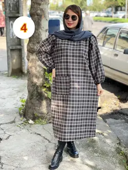 پیراهن پشمی تک جیب کد 4119