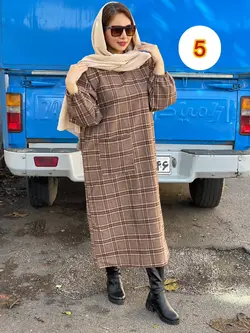 پیراهن پشمی تک جیب کد 4119