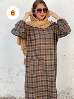 پیراهن پشمی تک جیب کد 4119