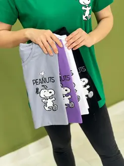 تیشرت قواره دار peanuts کد 1128