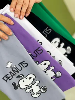 تیشرت قواره دار peanuts کد 1128