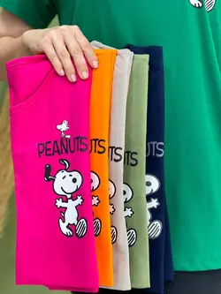 تیشرت قواره دار peanuts کد 1128