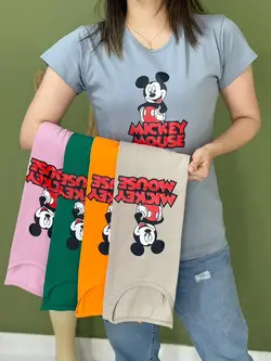 تیشرت طرح میکی موس کد 1136