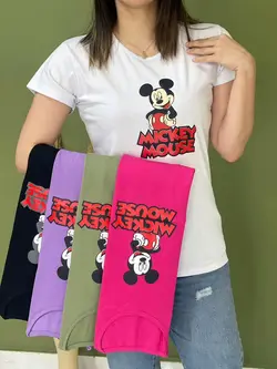 تیشرت طرح میکی موس کد 1136