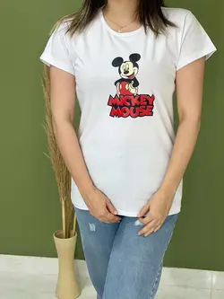 تیشرت طرح میکی موس کد 1136