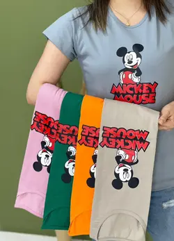 تیشرت طرح میکی موس کد 1136