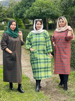 پیراهن پشمی تک جیب کد 4121