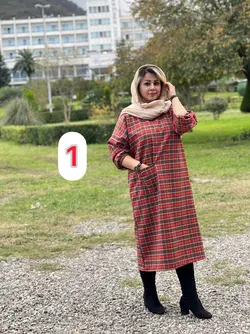 پیراهن پشمی تک جیب کد 4121