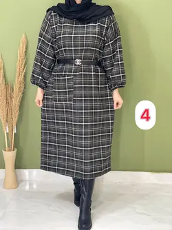 پیراهن پشمی تک جیب کد 4121