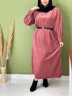 پیراهن مخمل کبریتی کد 4116