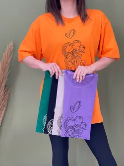 تیشرت لانگ خانواده شاد کد 1155