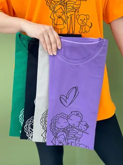 تیشرت لانگ خانواده شاد کد 1155