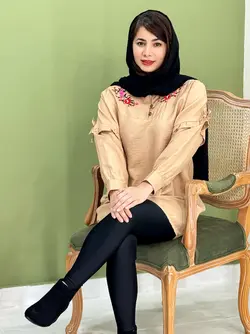 شومیز مانتویی ترگل کد 3292