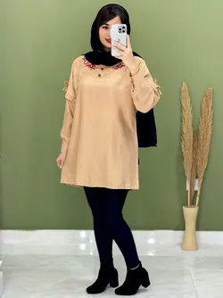 شومیز مانتویی ترگل کد 3292