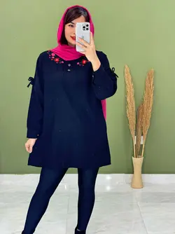 شومیز مانتویی ترگل کد 3292