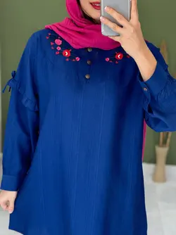 شومیز مانتویی ترگل کد 3292