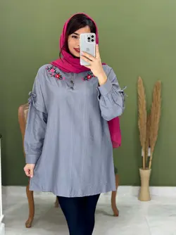 شومیز مانتویی ترگل کد 3292