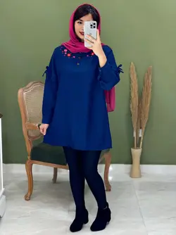 شومیز مانتویی ترگل کد 3292