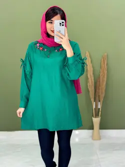 شومیز مانتویی ترگل کد 3292