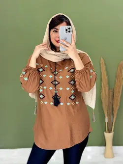 شومیز مانتویی مهرناز کد 3304