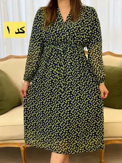 پیراهن حریر چپ و راستی ارغوان کد 4122