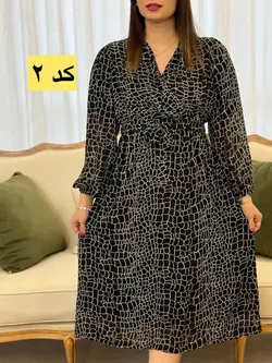 پیراهن حریر چپ و راستی ارغوان کد 4122
