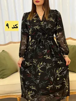 پیراهن حریر چپ و راستی ارغوان کد 4122