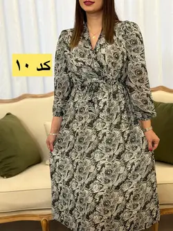 پیراهن حریر چپ و راستی ارغوان کد 4122