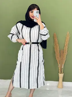 کفتان راه راه نسترن کد 4123