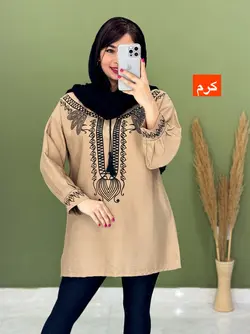 شومیز طرح هندی شعله کد 3307