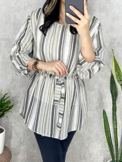 شومیز حریر آستردار کد 3145