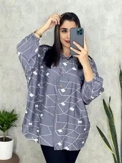 شومیز دکمه دار خامه دوزی کد 3137