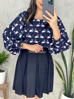 شومیز فلامینگو کد 3136