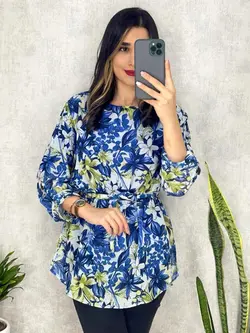 شومیز حریر آستردار کد 3130