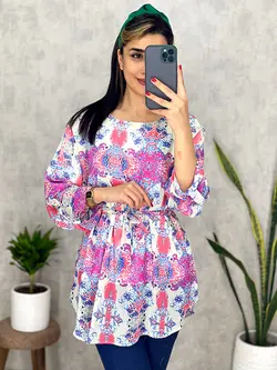 شومیز حریر آستردار کد 3113