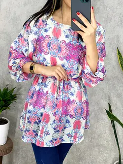 شومیز حریر آستردار کد 3113